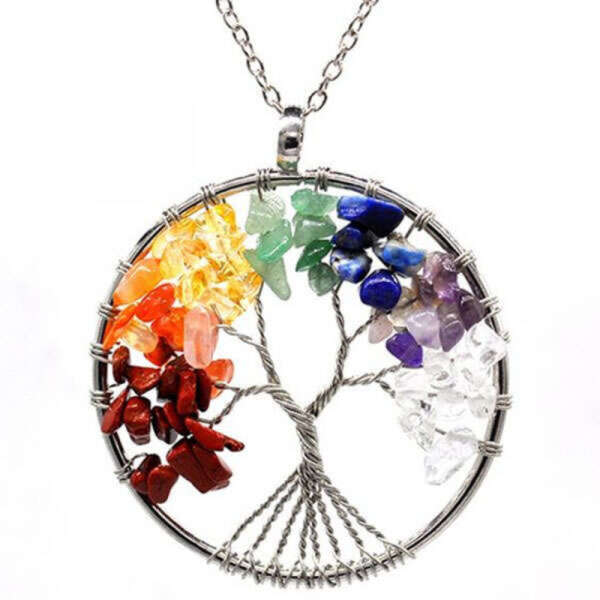 Collar del árbol de la vida para los 7 chakras