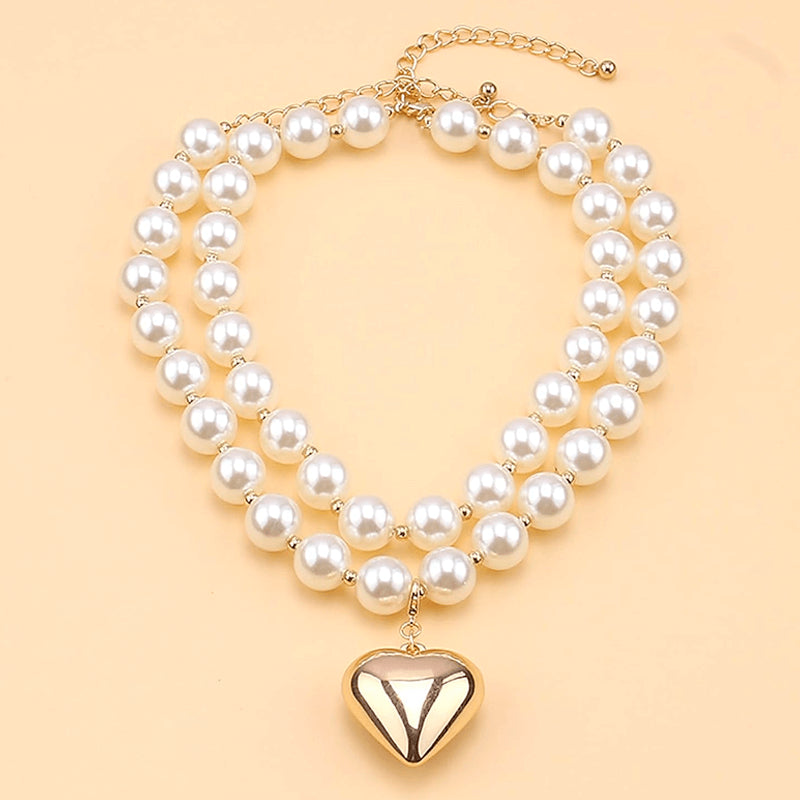 Collar Perlas Heat Gold