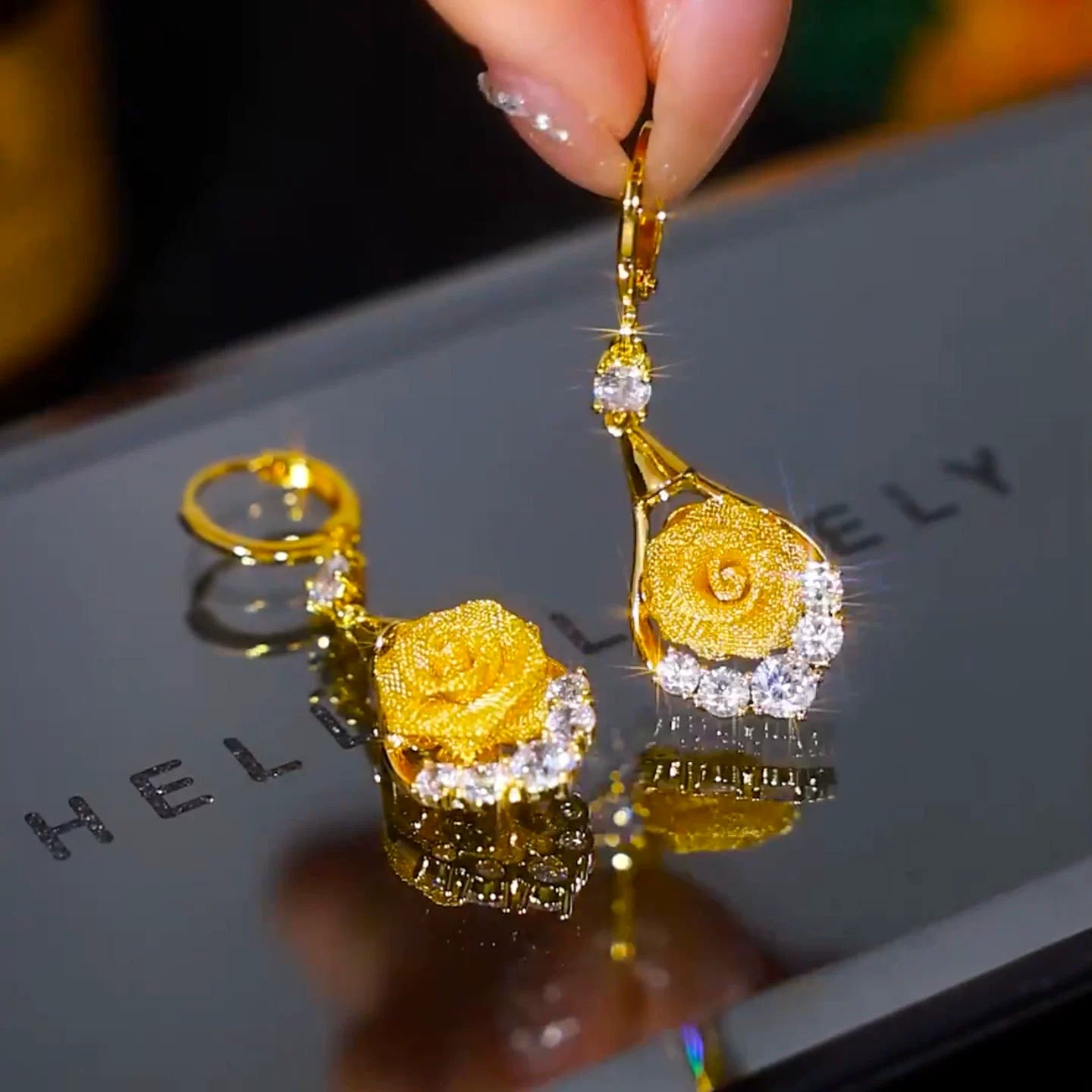 Aretes Glamour Dorado