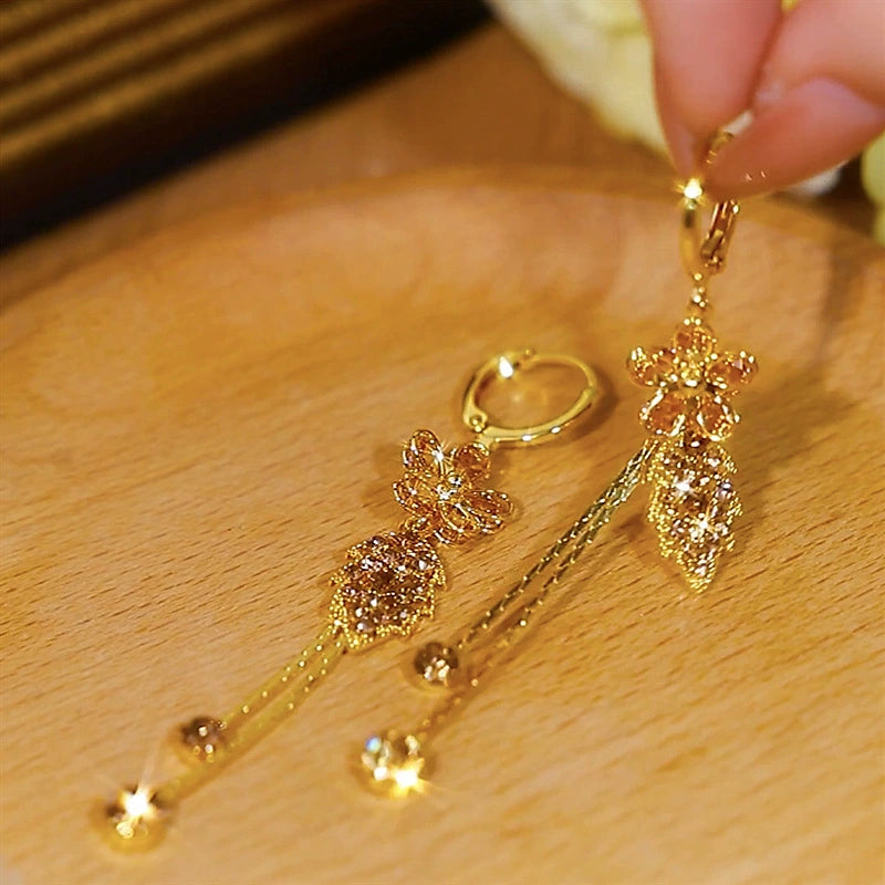 Aretes Oro de Primavera