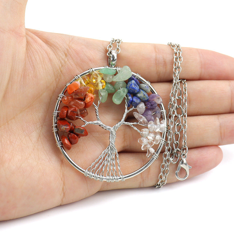 Collar del árbol de la vida para los 7 chakras