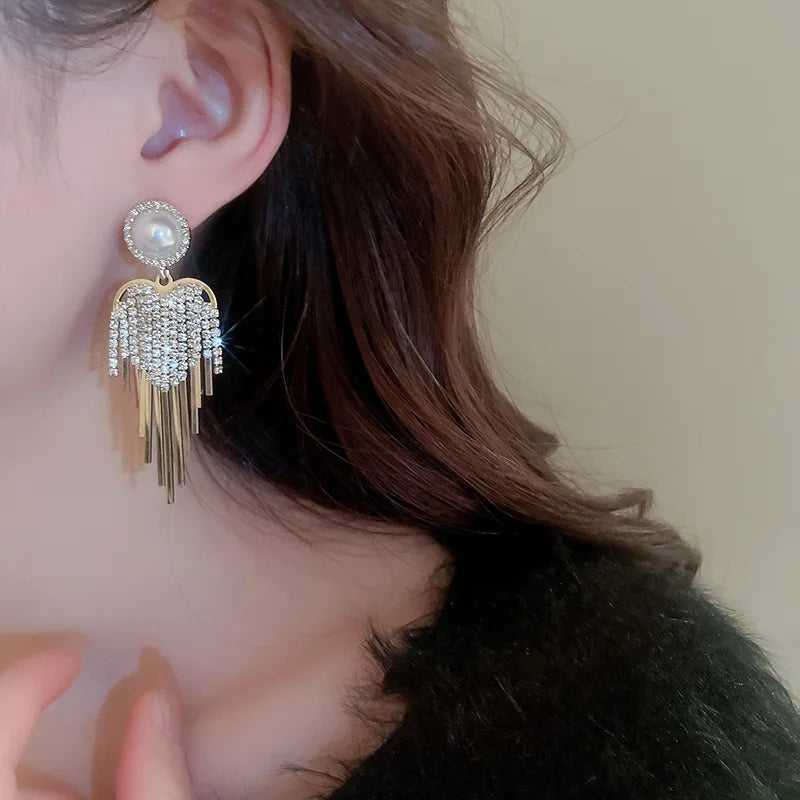 JOYERIA EXCLUSIVA! ARETES LARGOS ENCHAPADO EN ORO BRILLO INFINITO🌟