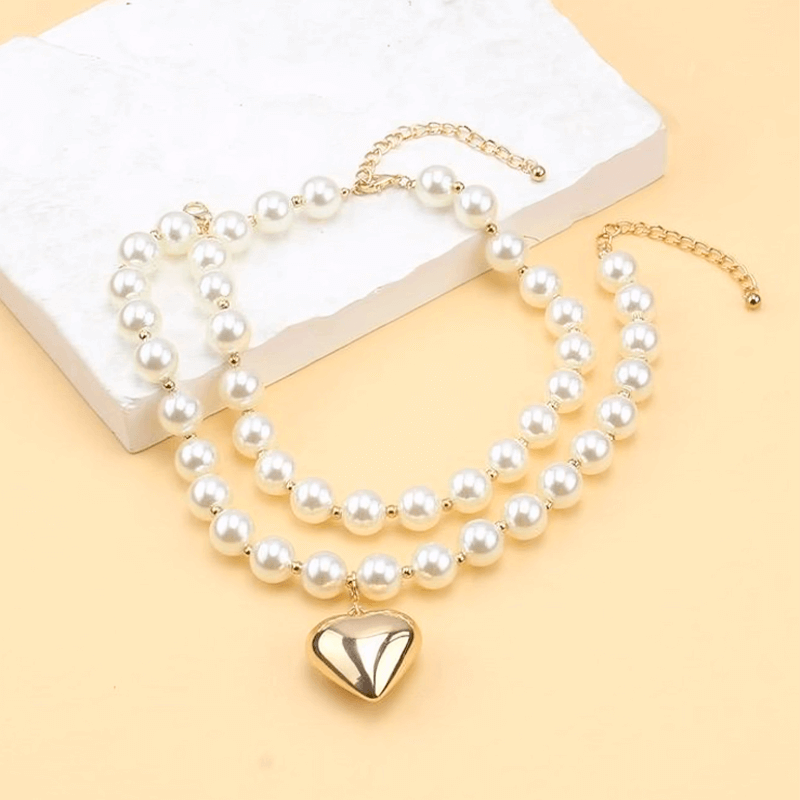 Collar Perlas Heat Gold