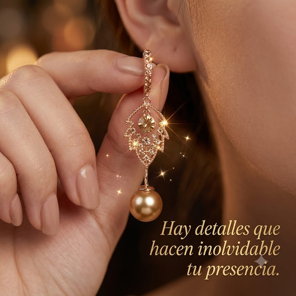 Aretes Ninfa Dorada