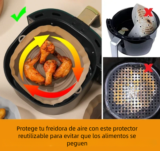 Bandeja para hornear de silicona para freidora de aire(Promocion3 unidades)