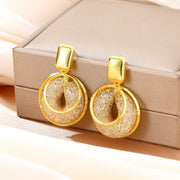SET NEST GOLDEN(collar y aretes)
