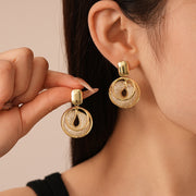 SET NEST GOLDEN(collar y aretes)
