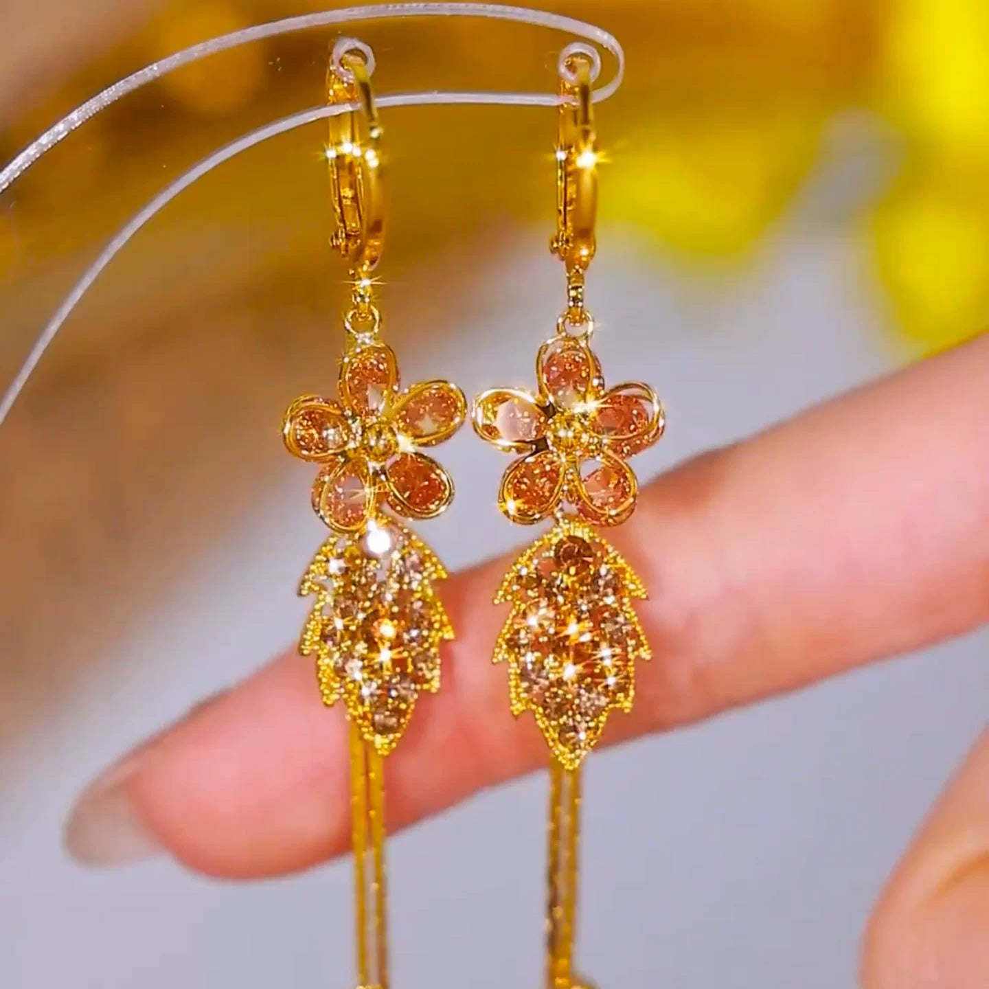 Aretes Oro de Primavera