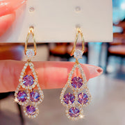 Aretes Elegancia Púrpura