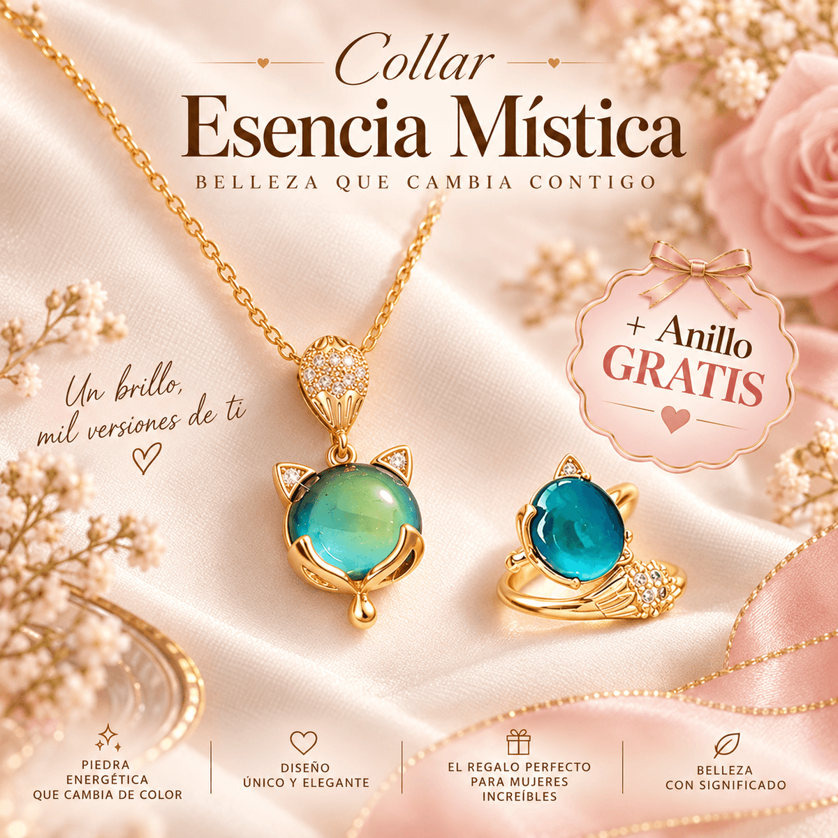 Collar Esencia Mística + Anillo GRATIS