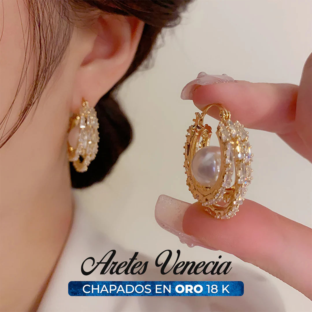 ¡JOYERÍA EUROPEA! ARETES VENECIA