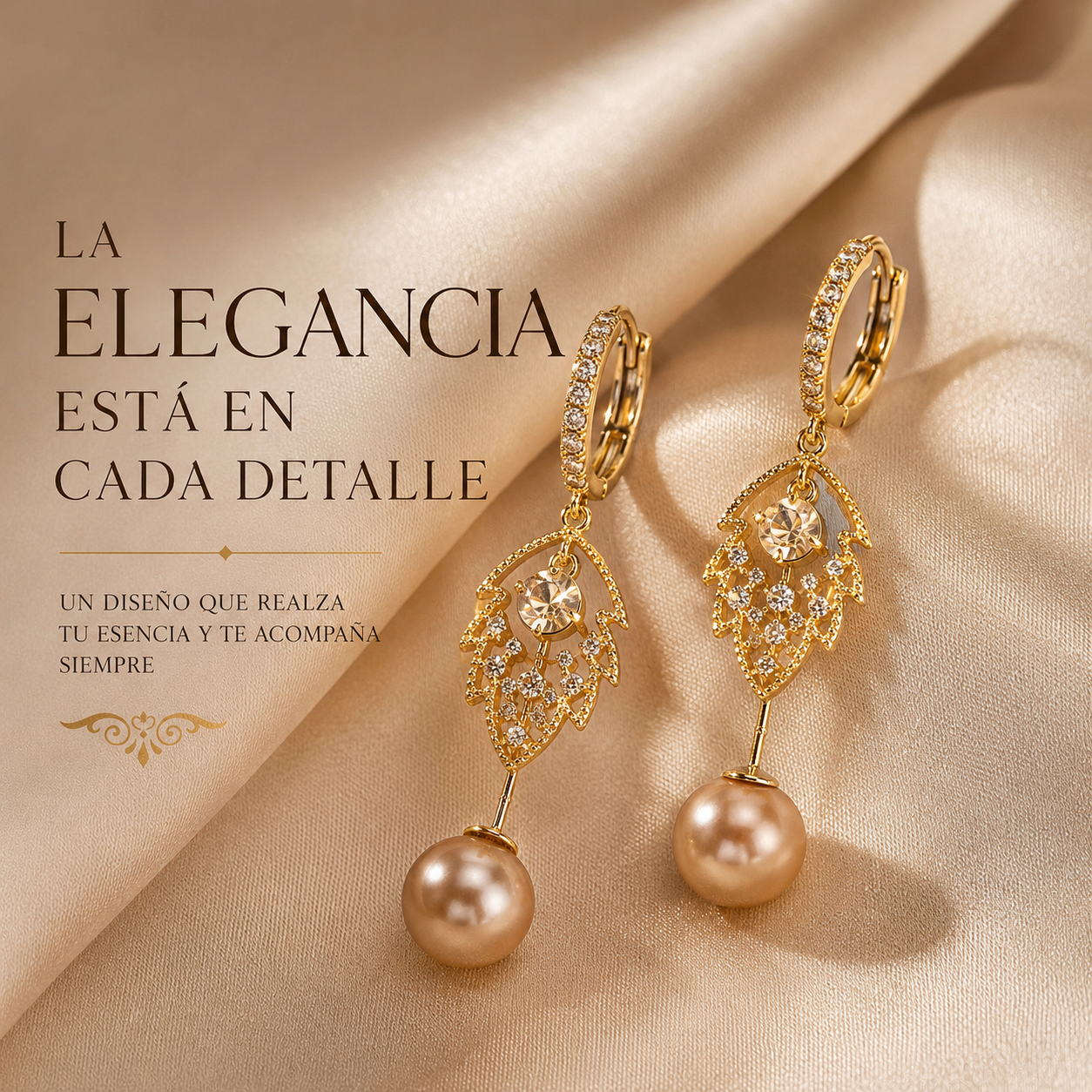 Aretes Ninfa Dorada