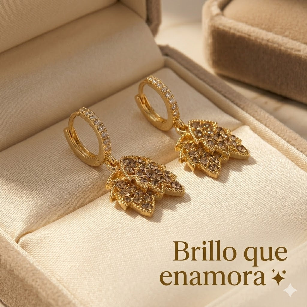 Aretes Bosque Dorado