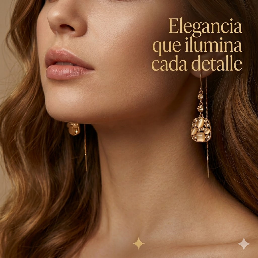 Aretes Milán Rosé